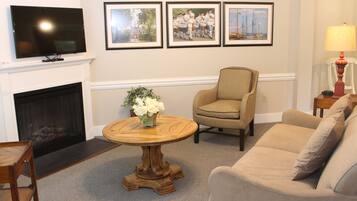 TV connectée, cheminée, lecteur de DVD, vidéothÚque