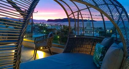 Nouvelle villa Lux â
Ă 200m de la plage / du restaurant â
piscine chauffĂ©e Prv â
aire de jeu â
ascenseur â
vue sur la mer