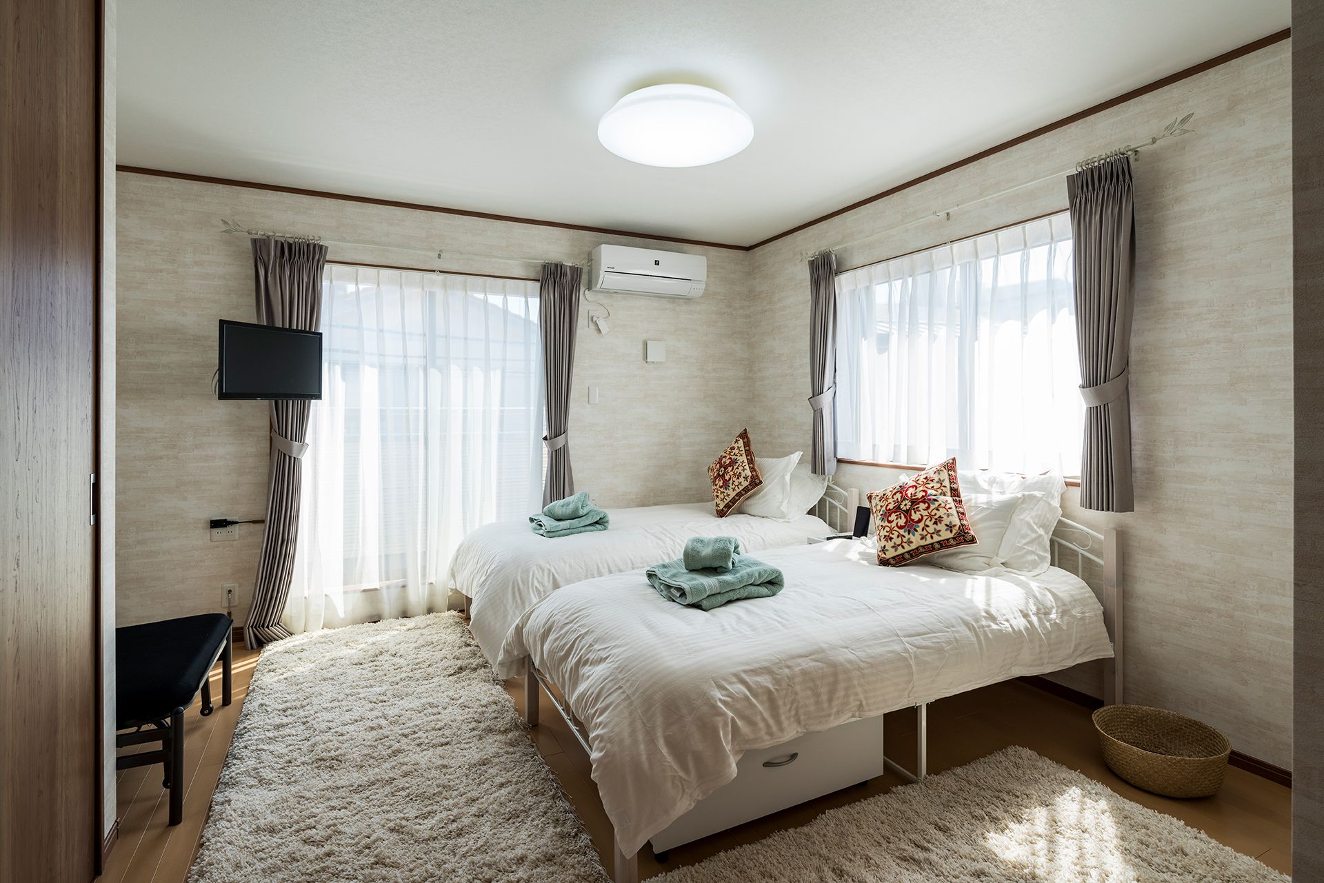 1 多间卧室、免费 WiFi、床单