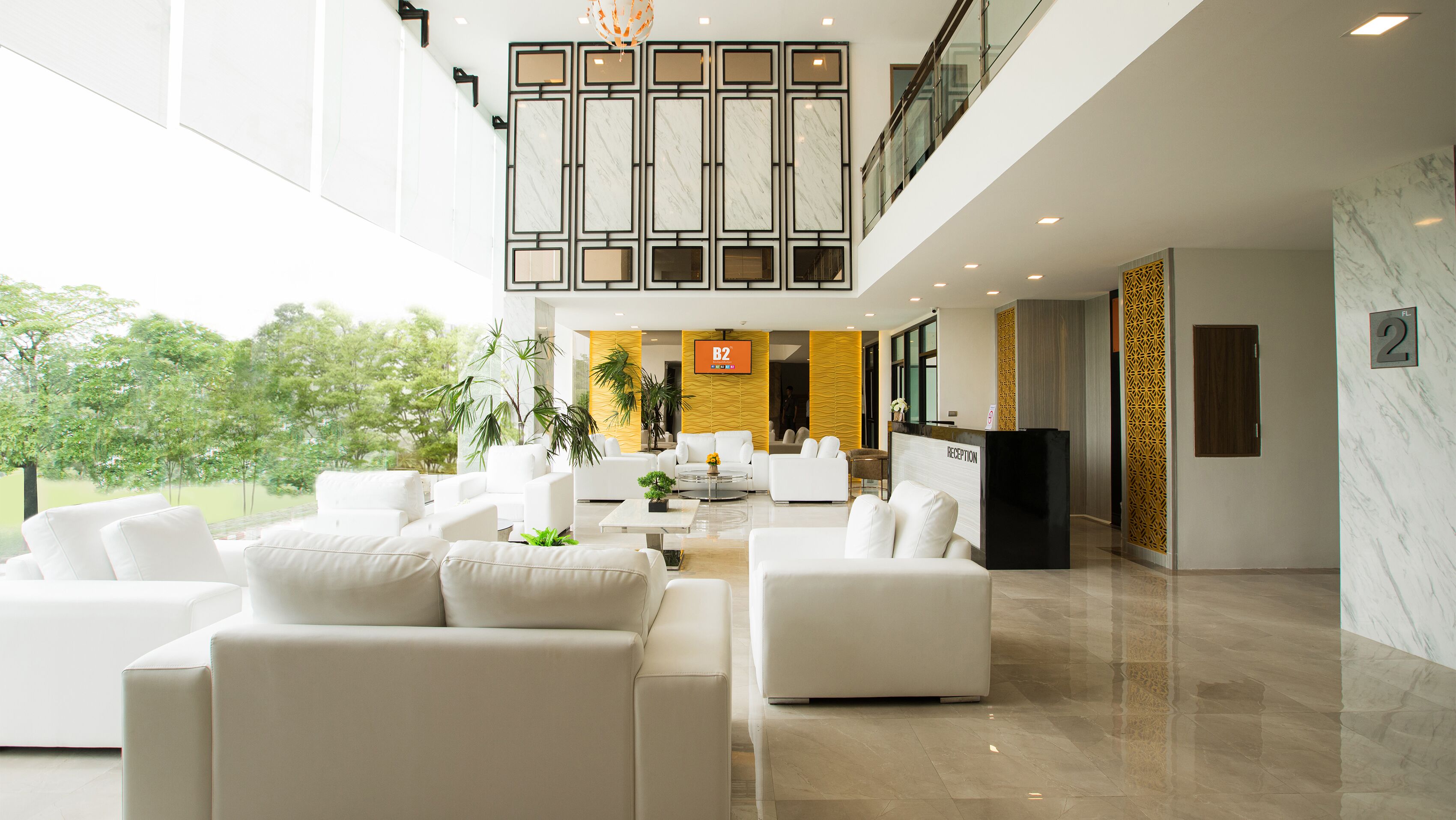 Sala de estar en el lobby