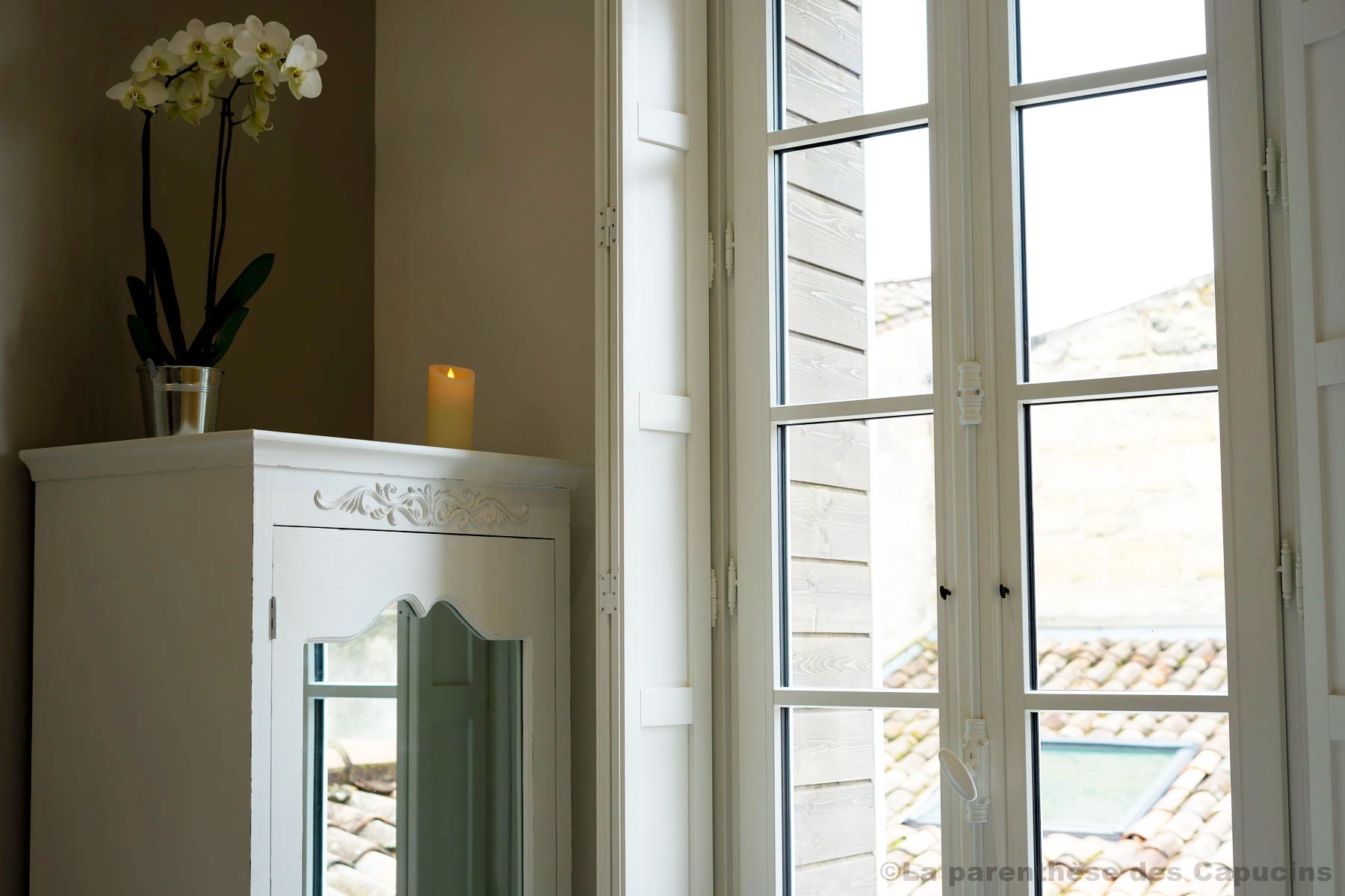 Kamar Double Romantis, pemandangan halaman | Pemandangan dari kamar