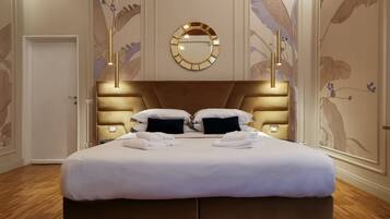 Deluxe Double Room, 1 Bedroom, Private Bathroom, Garden View | Minibar, in-room safe, individually decorated, individually furnished