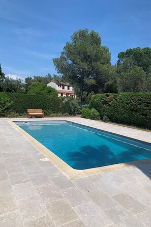 Pool - Private pool in Mediterranean house on the French Riviera (Roquebrune-sur-Argens)