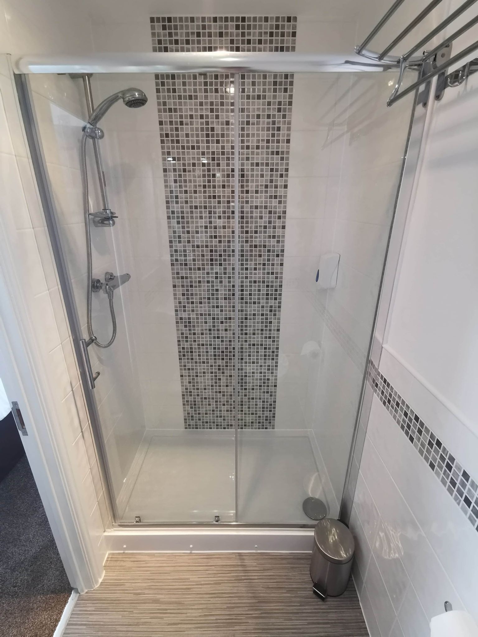 superior double room, 1 king bed | bathroom | shower, free toiletries, hair dryer, towels