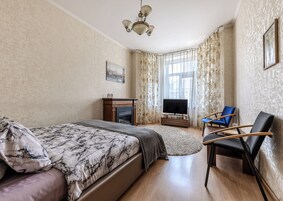 Comfort Apartment, City View (Volodarskogo 15) | Individually furnished, desk, soundproofing, iron/ironing board