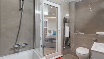 Free toiletries, hair dryer, slippers, bidet
