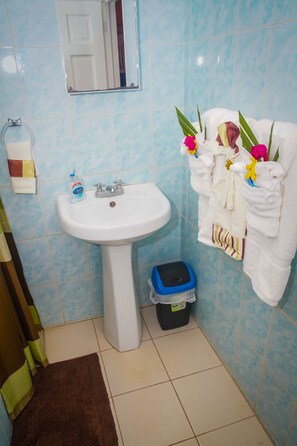 Superior-Apartment, Meerblick | Badezimmer