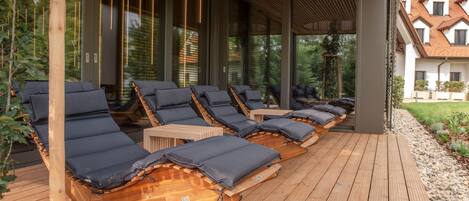 Sauna, bain à remous, hammam