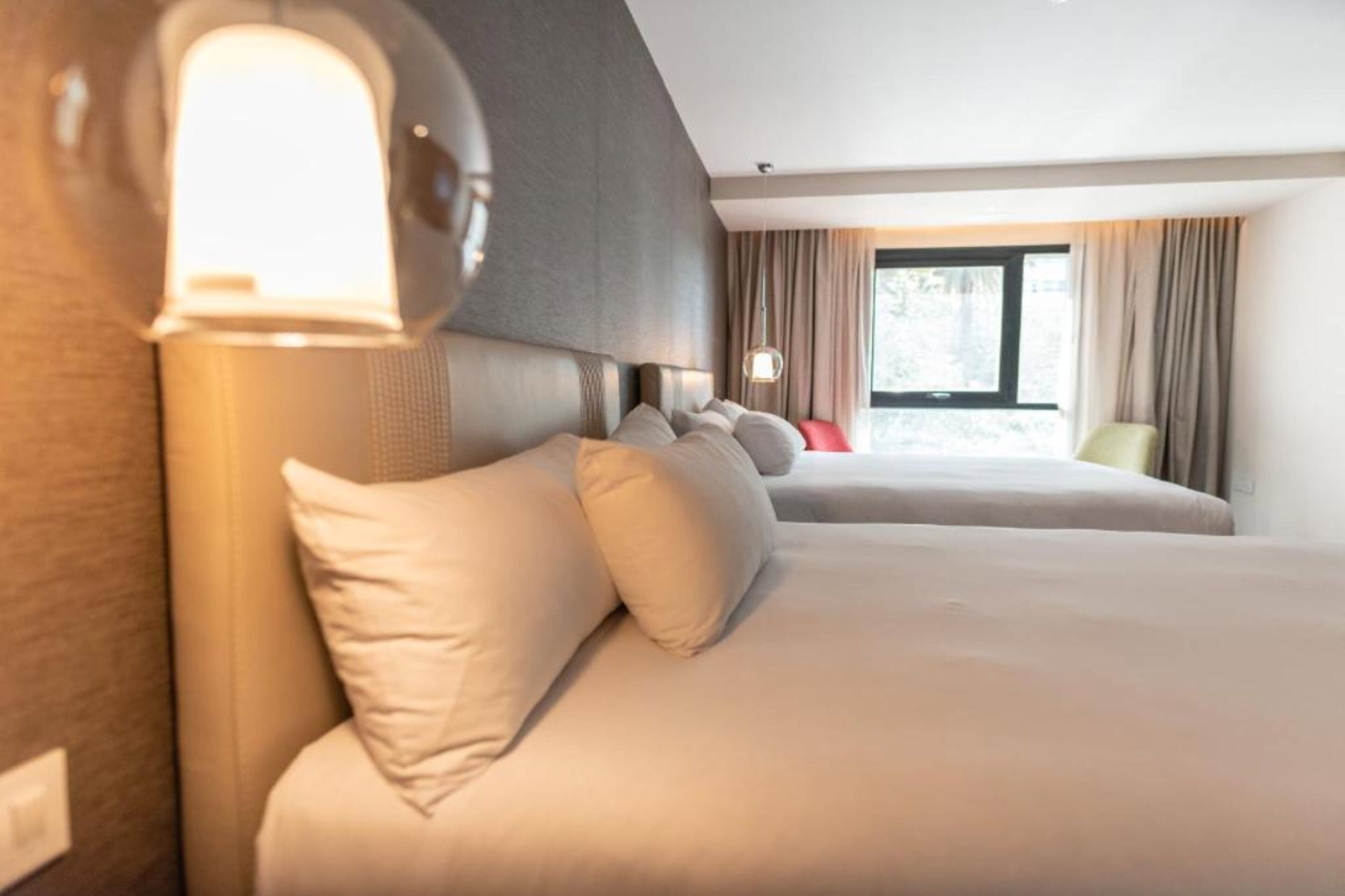 room, 2 queen beds, river view | view from room