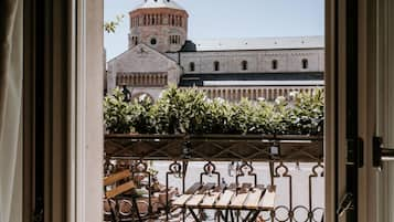 Deluxe kamer, balkon, uitzicht op stad | Kameruitzicht