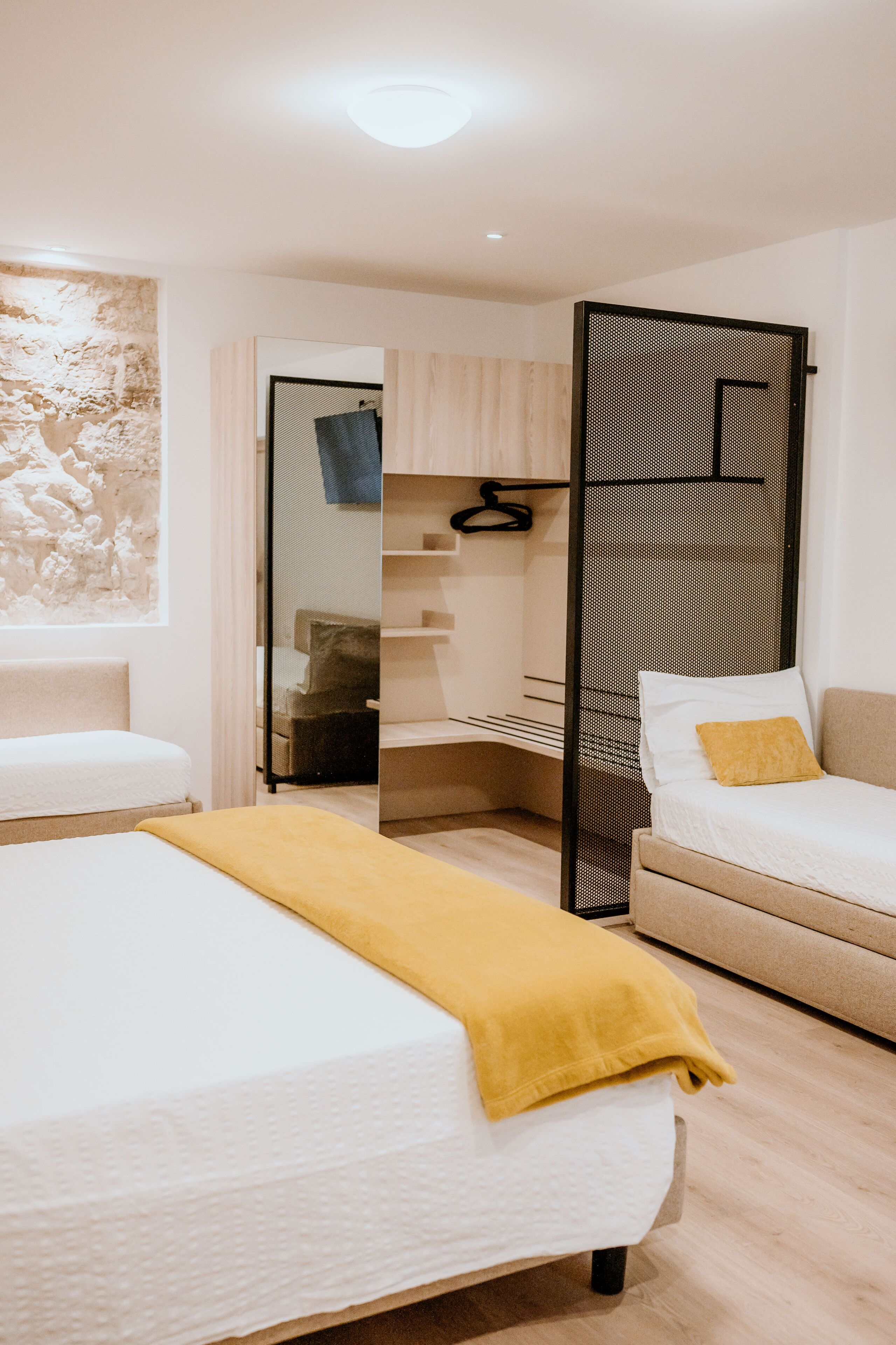 comfort quadruple room, courtyard view | 1 bedroom, hypo-allergenic bedding, minibar, soundproofing