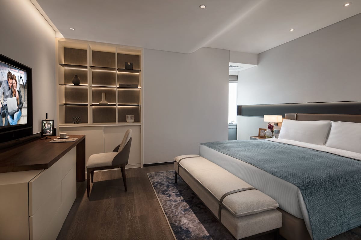 Camera Premier, 1 camera da letto | Biancheria da letto di alta qualità, copriletto in piuma