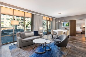 Suite, 2 Bedrooms | Living area | 55-inch flat-screen TV with digital channels, streaming services