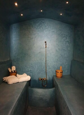 Behandlingsrum til par, tyrkisk bad/hammam, kropsbehandlinger