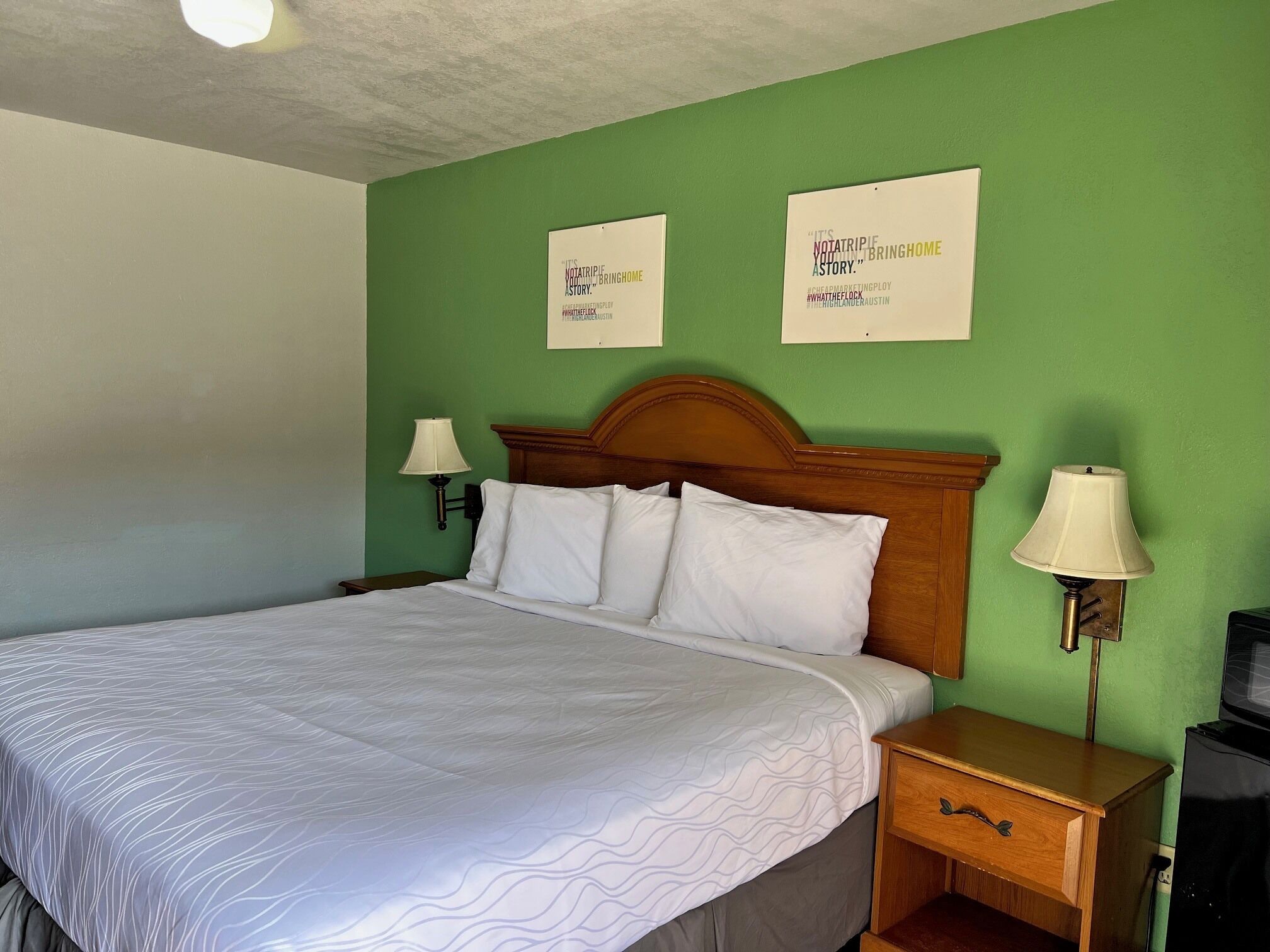 Blackout curtains, iron/ironing board, free WiFi, bed sheets