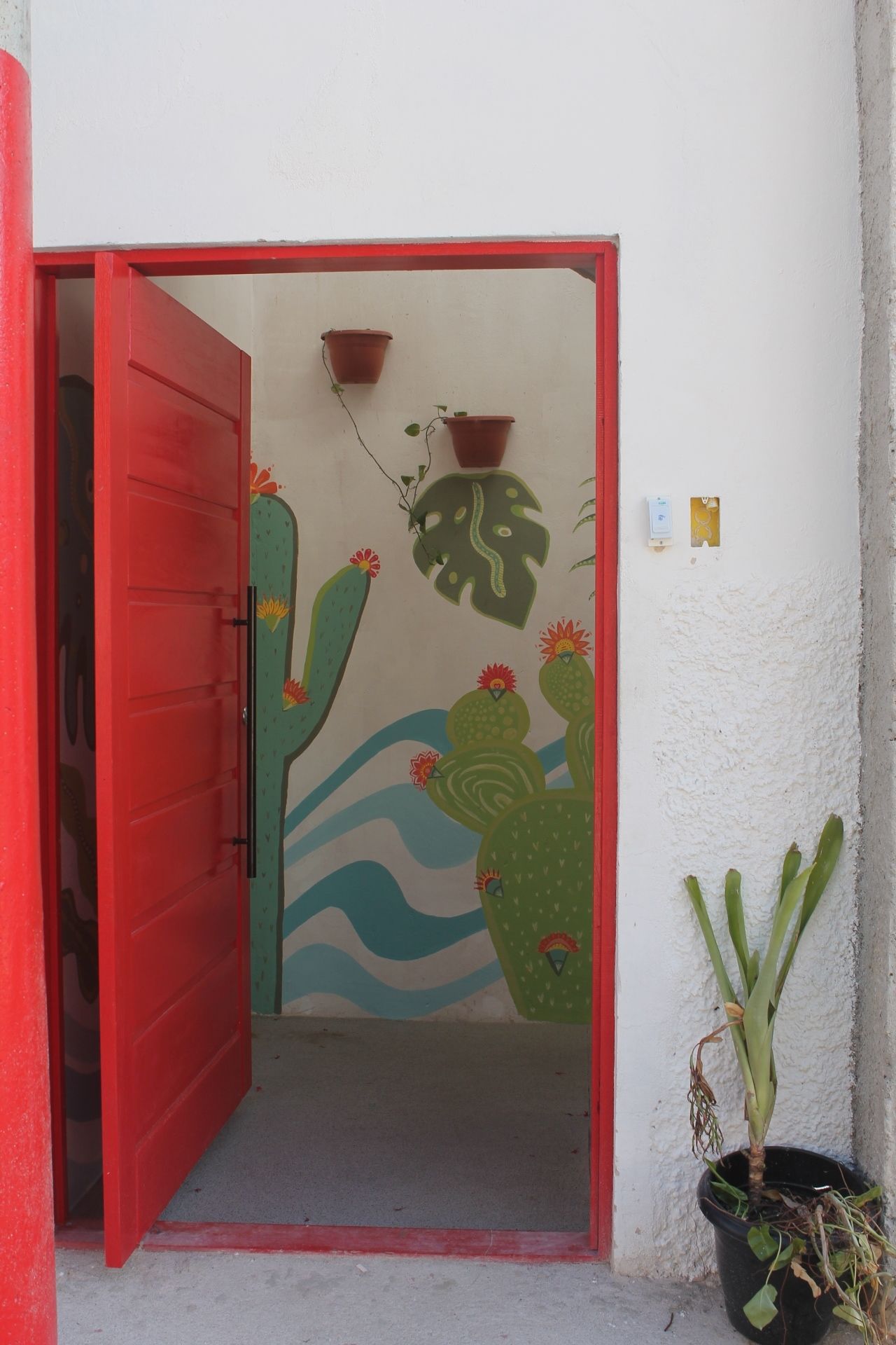 Entrada al alojamiento