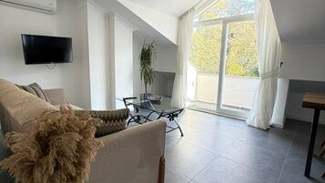 Phòng Suite dành cho gia đình | 1 phòng ngủ, bộ trải giường bằng vải Frette của Ý