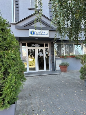 Voorkant van accommodatie