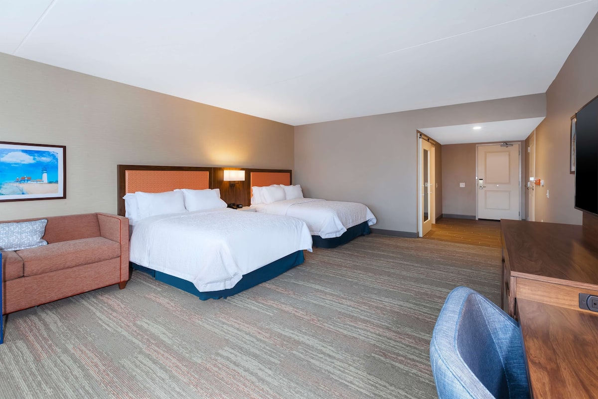 Room, 2 Queen Beds, Accessible (Hearing) | In-room safe, desk, blackout drapes, iron/ironing board