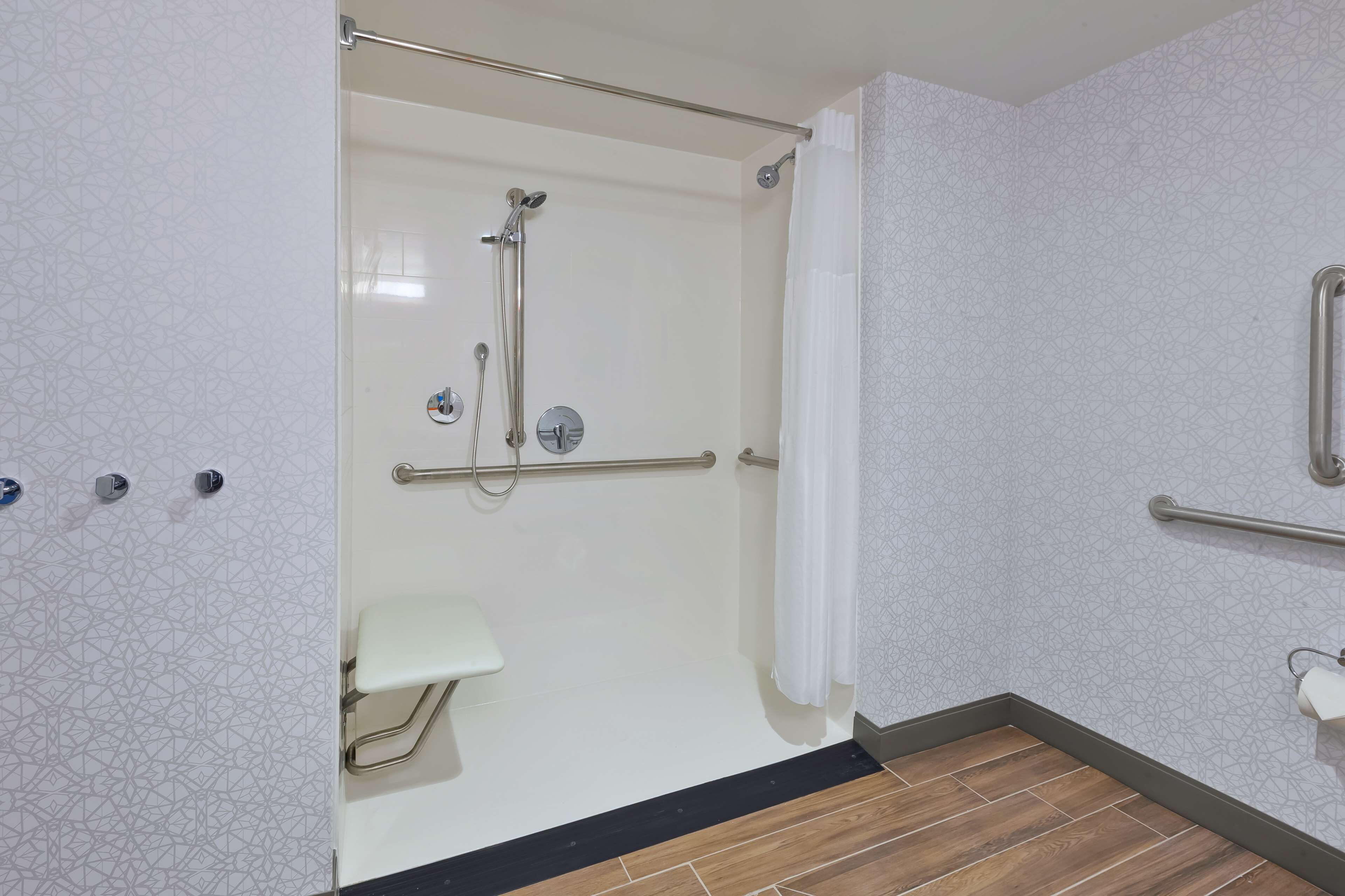 room, 2 queen beds, accessible (hearing) | bathroom shower