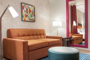 Studio Suite, 1 King Bed, Non Smoking | Living area | 47-inch Smart TV with digital channels, TV, Netflix