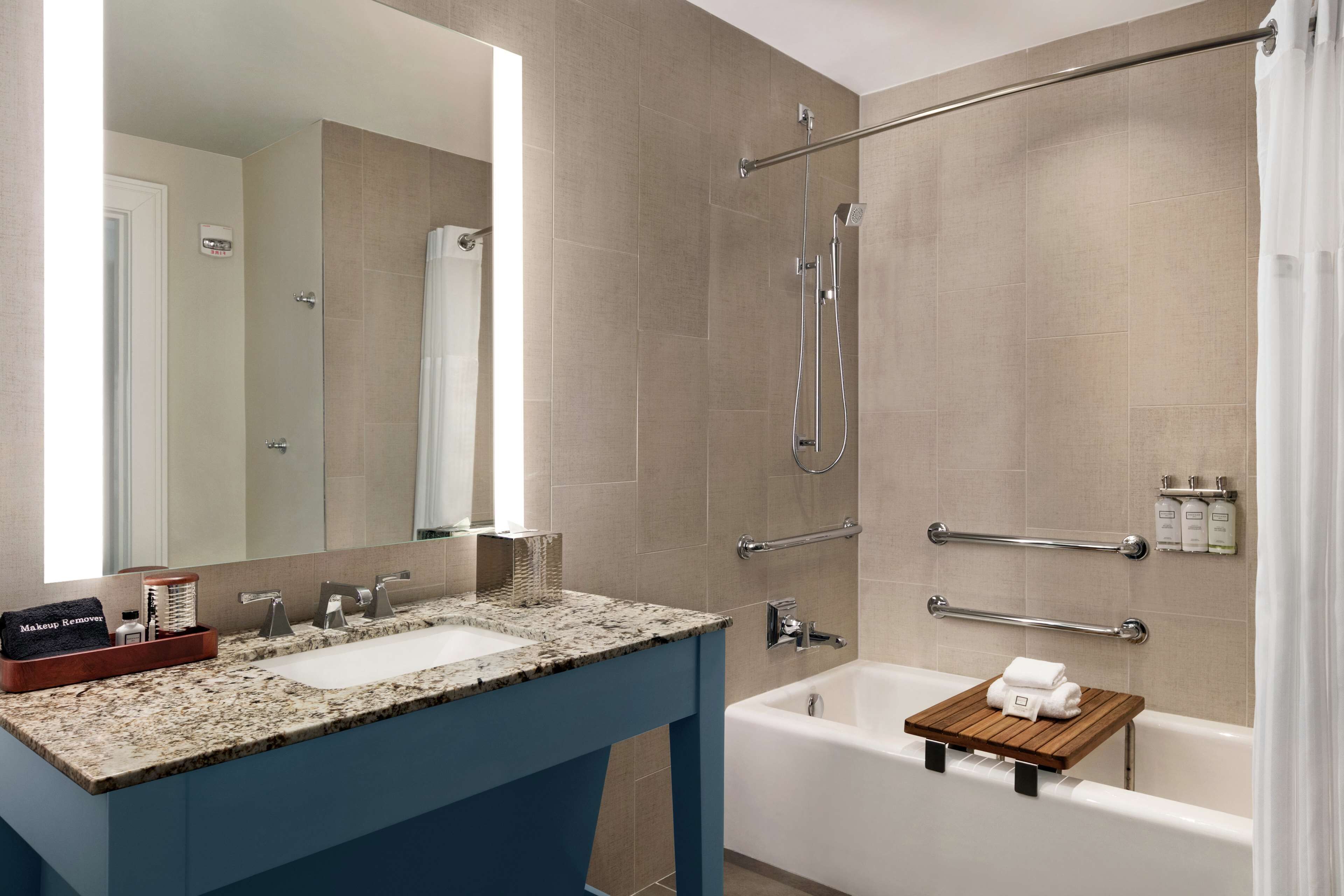 free toiletries, hair dryer, bathrobes, slippers