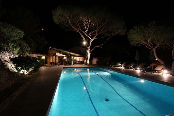 Udendørs pool, opvarmet pool