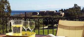 Villa ensoleillée Coco mat avec vue sur la mer, île de Céphalonie