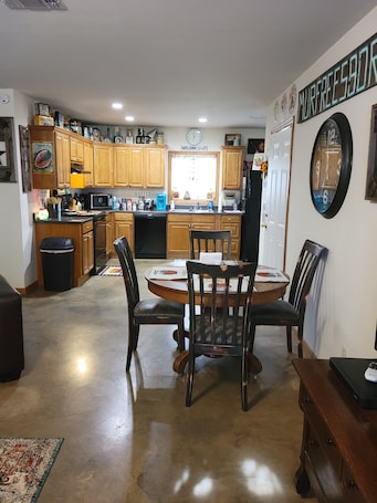 Fridge, microwave, oven, stovetop. Creekside # 4 - Your Home Away from Home!