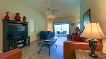 Televisor, reproductor de DVD, llibres i videoteca