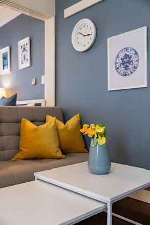 Apartment (Bloom Nagahori 501) | Living area | Flat-screen TV - Bloom Nagahori (Osaka)
