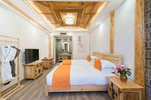 Elite Room, Garden View | Premium bedding, individually decorated, desk, blackout drapes - One Hidden Heart Inn (Lijiang)