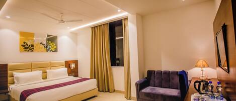 Superior tweepersoonskamer | 1 slaapkamer, lakens van Egyptisch katoen, luxe beddengoed