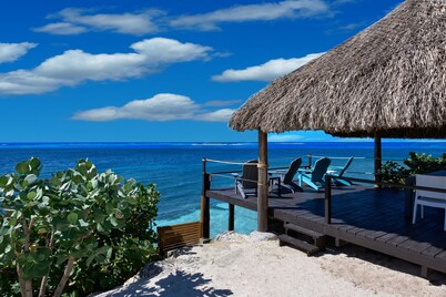 5 Star OceanFRONT Villa w/Pool, Secluded Beach, Ocean Access & Ocean Edge Palapa