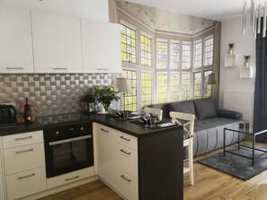 Classic Apartment | Private kitchen | Full-size fridge, oven, stovetop, dishwasher - Nova Apartments Rakowicka (Kraków)