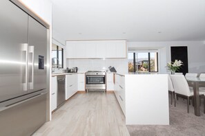 House, 5 Bedrooms, Non Smoking | Private kitchen | Full-size fridge, microwave, oven, stovetop - The Krook (Wanaka)