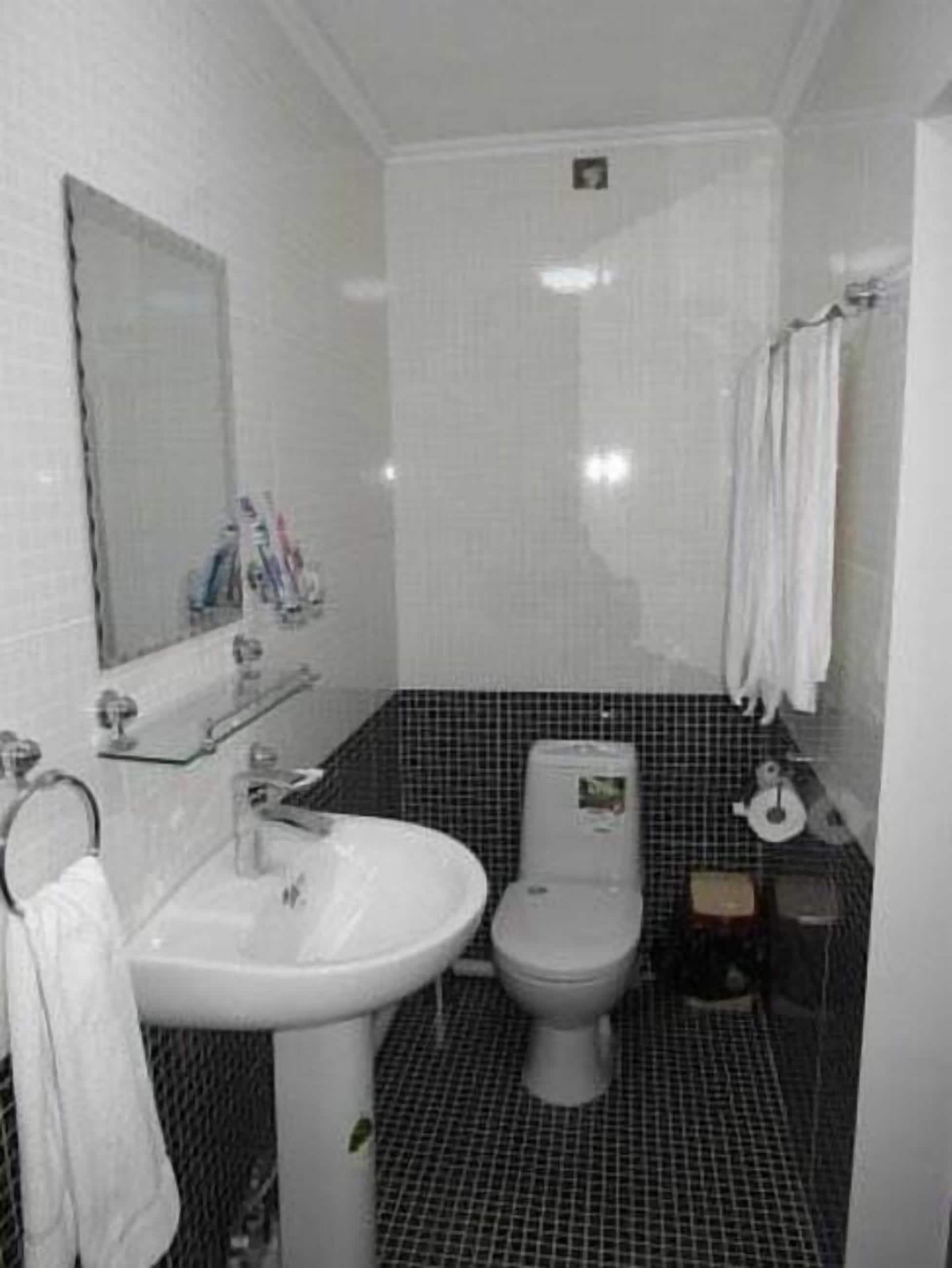 junior suite | bathroom | shower, free toiletries, hair dryer, slippers