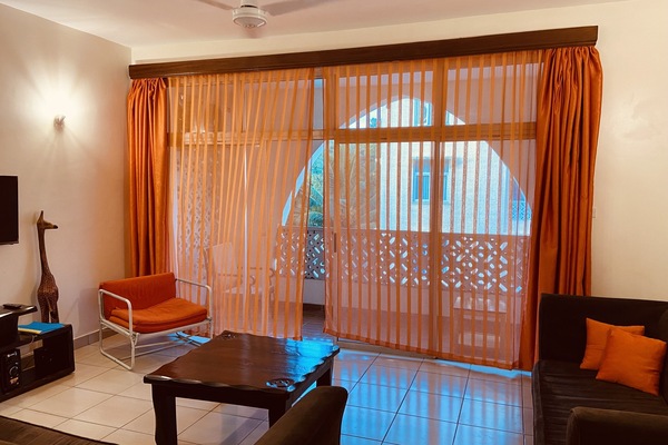 Classic Apartment, 2 Bedrooms | Living area | 42-inch LED TV with digital channels, TV, DVD player