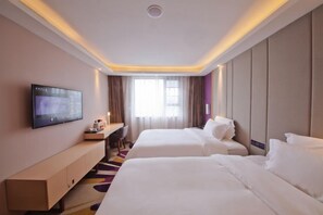 Habitación Deluxe con 2 camas individuales, vistas a la ciudad | Ropa de cama de alta calidad y edredones de plumas