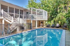 A heated pool