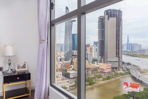 Elite Apartment | Premium bedding, down comforters, pillowtop beds, individually decorated