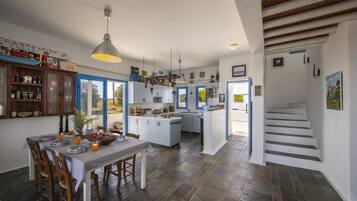 Villa, 3 Bedrooms, Private Pool, Sea View | Living area | Flat-screen TV