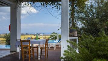 Villa, 3 Bedrooms, Private Pool, Sea View | Terrace/patio