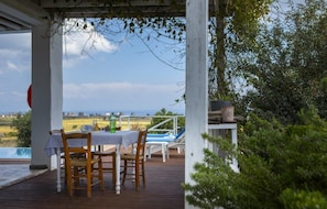 Villa, 3 Bedrooms, Private Pool, Sea View | Terrace/patio - Protaras Ayia Marina Sea Views (Paralimni)