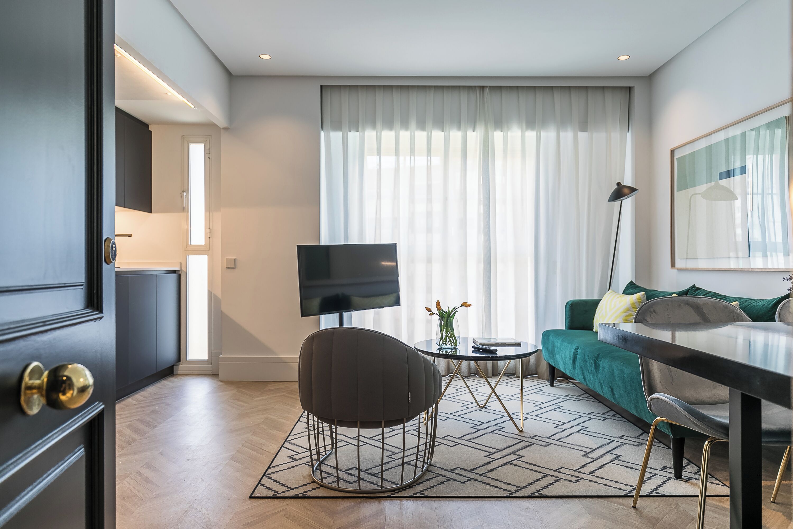 Apartment, 1 Bedroom | Living area | Smart TV