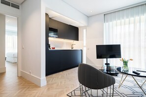 Appartement, 1 chambre | Coin séjour