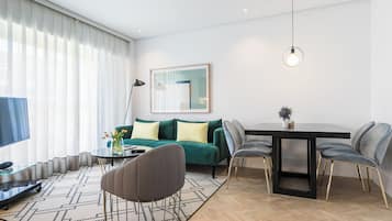Apartment, 1 Schlafzimmer | Wohnbereich | Smart-TV