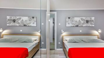 อพาร์ทเมนท์, 1 ห้องนอน | ห้องเก็บเสียง, เตารีด/โต๊ะรีดผ้า, Wi-Fi ฟรี, ผ้าปูที่นอน