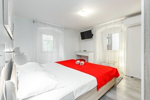 Apartamento, 1 quarto | Quartos à prova de som, ferros/tábuas de passar roupa, Wi-Fi de cortesia