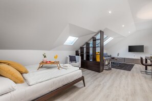 Apartamento (Smart) | Ferros/tábuas de passar roupa, Wi-Fi de cortesia, roupa de cama
